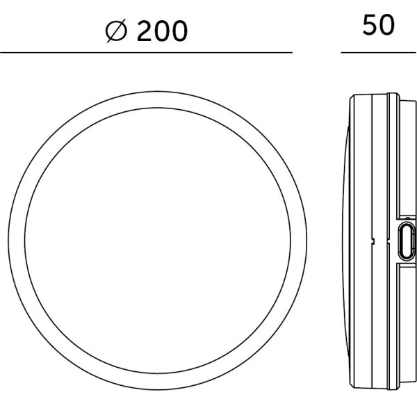LED Kúpeľňové stropné svietidlo NAIROS LED/12W/230V 3000/4000/6500K IP65 biela