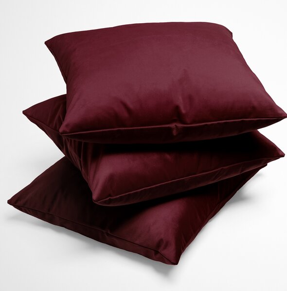 Biante Zamatová obliečka na vankúš Velvet Prémium SVP-010 Tmavo vínová 30 x 50 cm