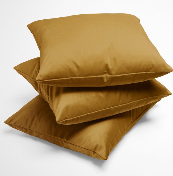 Biante Zamatová obliečka na vankúš Velvet Prémium SVP-009 Horčicová 30 x 50 cm