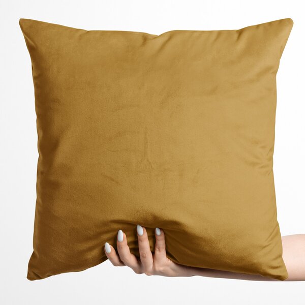 Biante Zamatová obliečka na vankúš Velvet Prémium SVP-009 Horčicová 30 x 50 cm