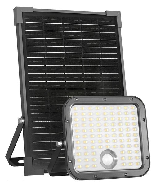 LED vonkajší solárny reflektor so senzorom LED/30W/6,4V IP65 3000/4000K