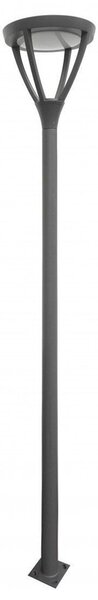 Pouličné/záhradné svietidlo 318 cm LED 45W tmavosivé IP65 SU-MA Mars MLS-LB-22A