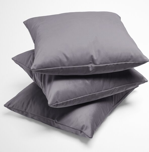Biante Zamatová obliečka na vankúš Velvet Prémium SVP-013 Sivá 30 x 50 cm