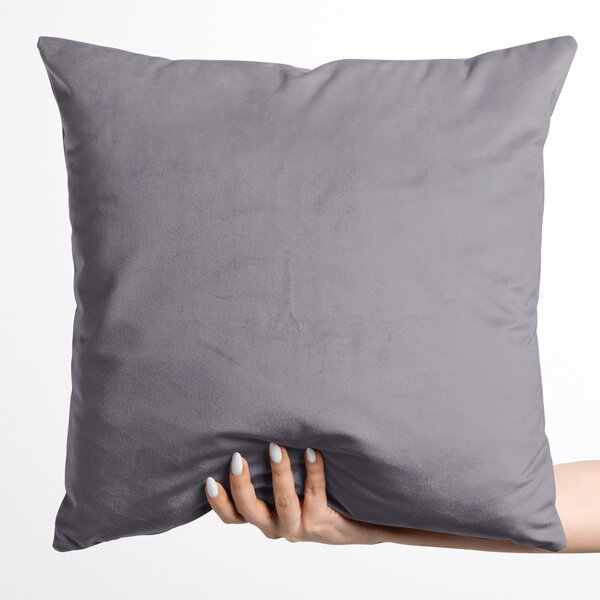 Biante Zamatová obliečka na vankúš Velvet Prémium SVP-013 Sivá 30 x 50 cm