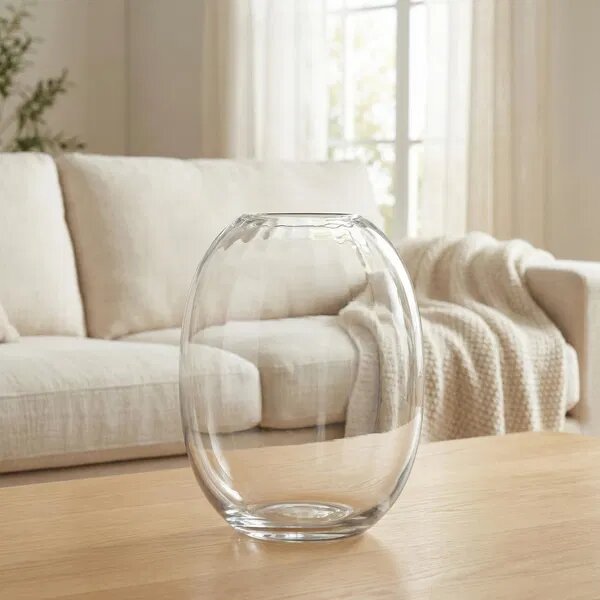 Mondex Váza Serenite 20x25,5 cm číra