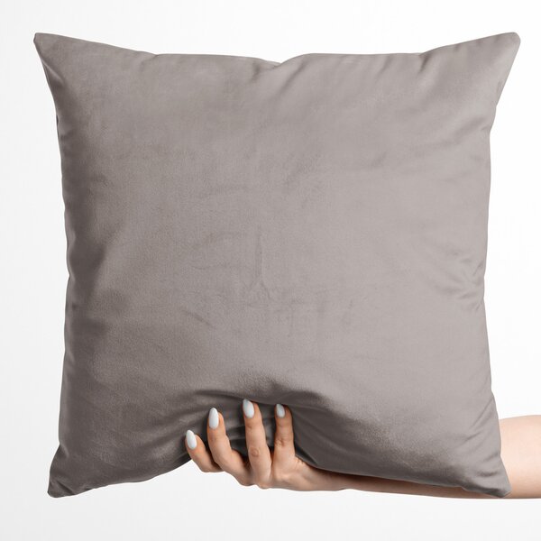 Biante Zamatová obliečka na vankúš Velvet Prémium SVP-015 Latte 45 x 45 cm