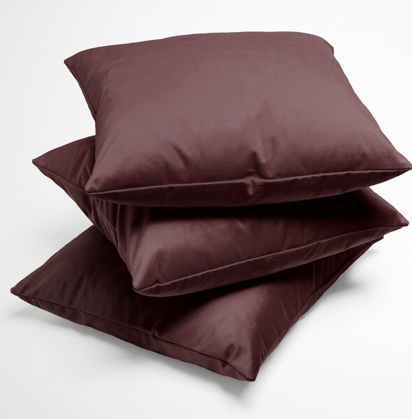 Biante Zamatová obliečka na vankúš Velvet Prémium SVP-019 Hnedofialová 35 x 45 cm