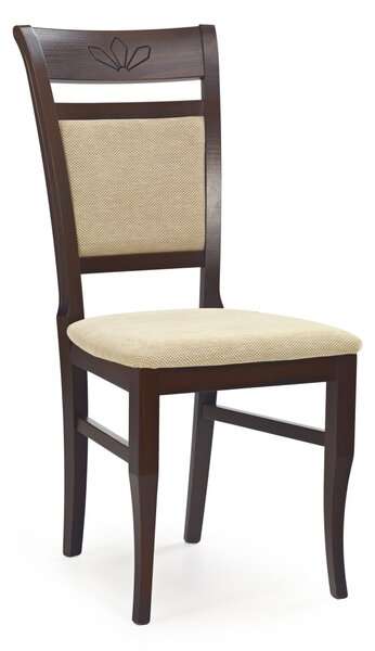 HALMAR Jedálenská stolička Jackob tmavý orech/béžová