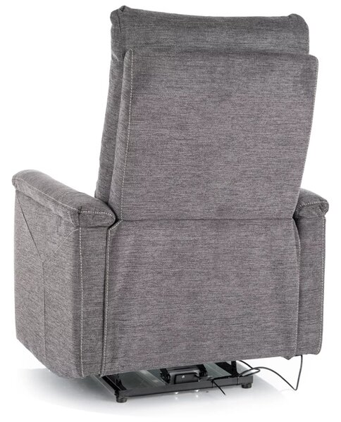 Elektrické polohovacie kreslo JEAN - tmavo šedé