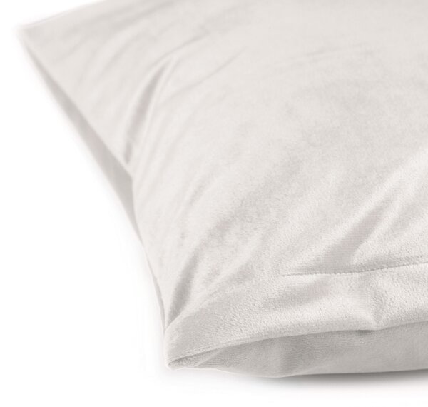 Biante Zamatová obliečka na vankúš Velvet Prémium SVP-024 Krémovo biela 30 x 50 cm