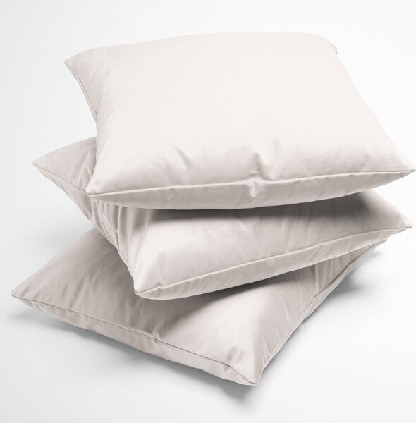 Biante Zamatová obliečka na vankúš Velvet Prémium SVP-024 Krémovo biela 30 x 50 cm