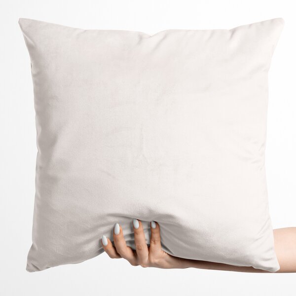 Biante Zamatová obliečka na vankúš Velvet Prémium SVP-024 Krémovo biela 30 x 50 cm