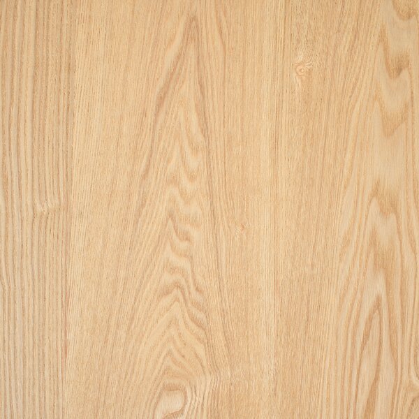 Rozkladací jedálenský stôl svetlý jaseň MDF 160/200 x 95 cm jaseňová dyhovaná vrchná doska moderný dizajn panelový podstavec