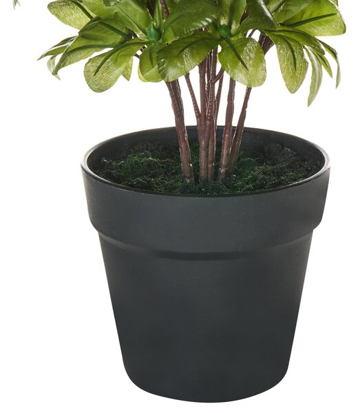 Umelá rastlina v kvetináči ružová syntetický materiál 36 cm moderný štýl interiér doplnky