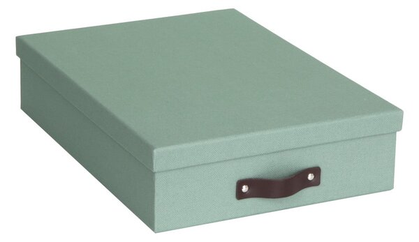 Zelený kartónový organizér na dokumenty Oskar Canvas Paper Laminate – Bigso