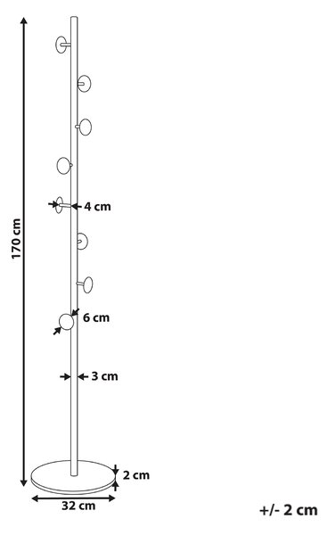 Vešiak na kabáty zlatý kovový 170 cm mramorový podstavec stojan na oblečenie moderný industriálny štýl predsieň