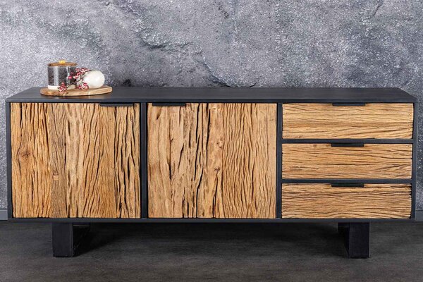 Dizajnová komoda Shark 150 cm mango / teak