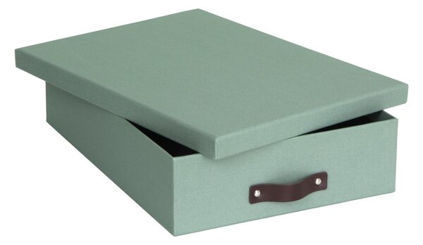 Zelený kartónový organizér na dokumenty Oskar Canvas Paper Laminate – Bigso