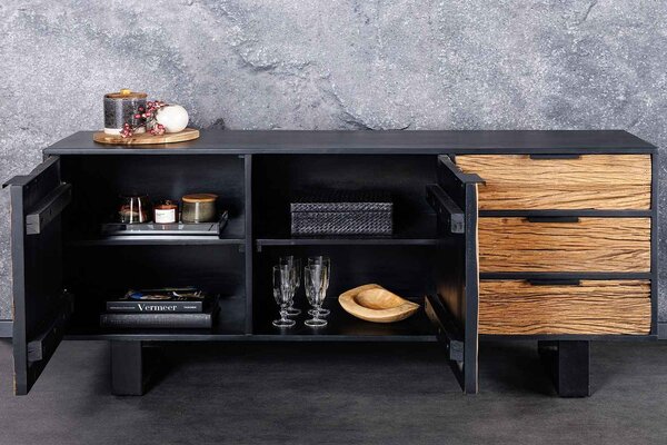 Dizajnová komoda Shark 150 cm mango / teak