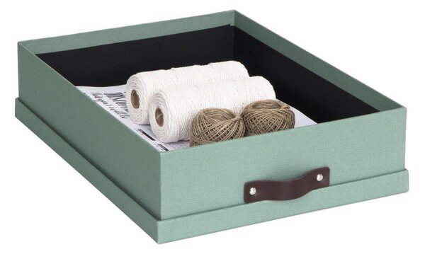 Zelený kartónový organizér na dokumenty Oskar Canvas Paper Laminate – Bigso