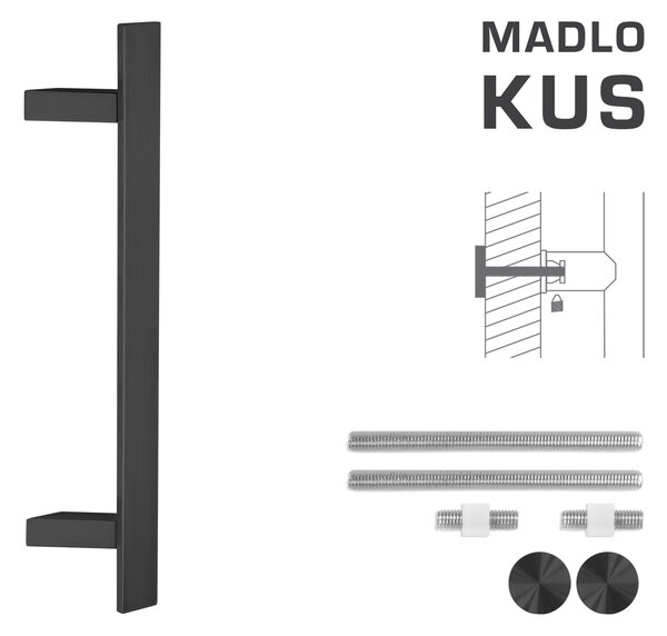 MPkovania FT - MADLO kód K41Z 40x10 mm UN ks Rozteč madla: 210 mm, Rozmer profilu madla: 40x10 mm, Dĺžka: 400 mm