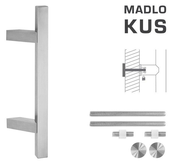 MPkovania FT - MADLO kód K31Z 25x25 mm UN ks Rozteč madla: 210 mm, Rozmer profilu madla: 25x25 mm, Dĺžka: 400 mm