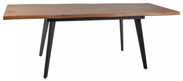 Rozkladací jedálenský stôl 150(210)x90 DORIAN - dub / čierny