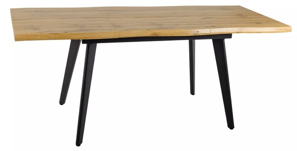 Rozkladací jedálenský stôl 150(210)x90 DORIAN - dub / čierny