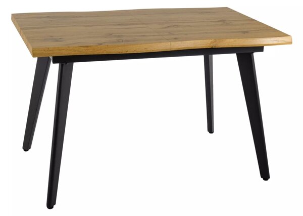 Rozkladací jedálenský stôl 120(180)x80 DORIAN - dub / čierny