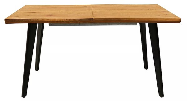 Rozkladací jedálenský stôl 120(180)x80 DORIAN - dub / čierny