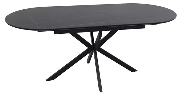 Rozkladací jedálenský stôl EVELIO - čierny
