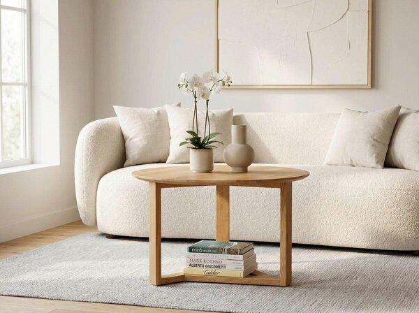 KONFERENČNÝ STOLÍK, divoký dub, drevo, 65/65/45 cm Linea Natura - Stolíky do obývačky, Online Only