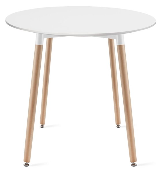 Jedálenský stôl 80 cm biely