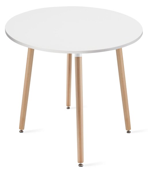 Jedálenský stôl 80 cm biely
