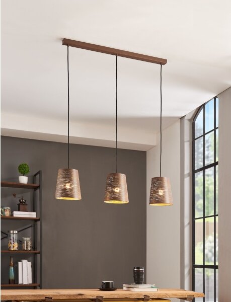 Eglo 99438 - Luster na lanku SEGEZIA 3xE27/40W/230V