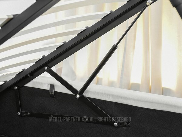 Dizajnová posteľ 160x200 KANANI - béžová