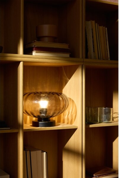 Osram - Stolová lampa DECOR SMOKE 1xE27/12W/230V čierna/dymovošedá