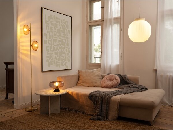 Osram - Stolová lampa DECOR SMOKE 1xE27/12W/230V čierna/dymovošedá