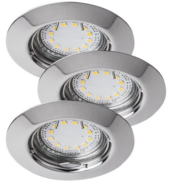Rabalux 1047 - SADA 3x LED zapustených svietidiel LITE 3xGU10-LED/3W/230V