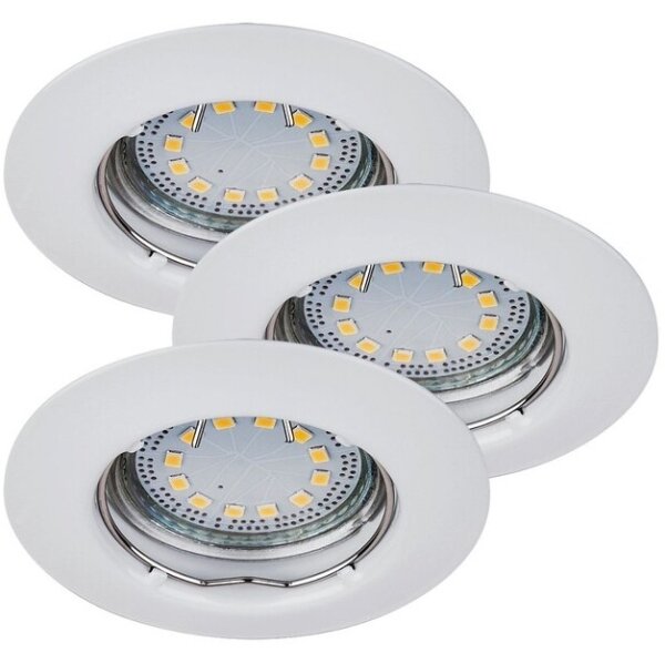 Rabalux 1046 - SADA 3x LED podhľadových svietidiel LITE 3xGU10-LED/3W/230V