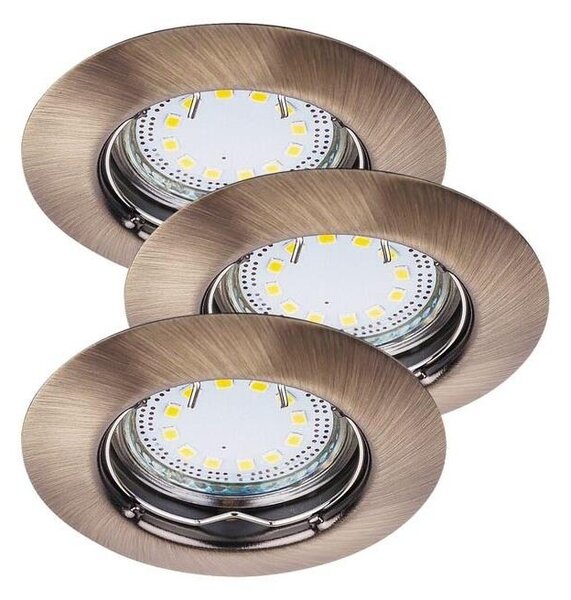 Rabalux 1048 - SADA 3xLED Podhľadové svietidlo LITE 3xGU10-LED/3W/230V