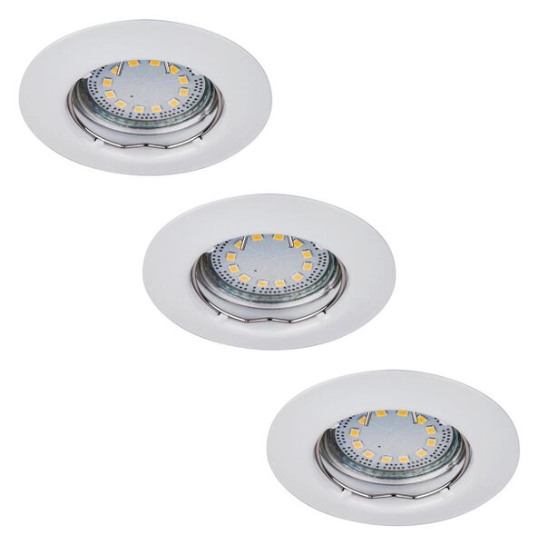 Rabalux 1046 - SADA 3x LED podhľadových svietidiel LITE 3xGU10-LED/3W/230V