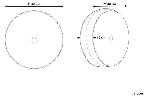 Dekoratívny vankúš sivý zamatový s riasením okrúhly 40 cm minimalistický moderný dekoračný doplnok