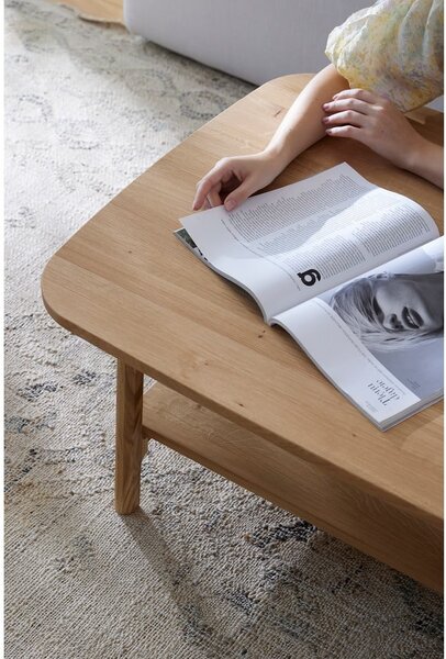 Konferenčný stolík z dubového dreva v prírodnej farbe 60x100 cm Twig – The Beds