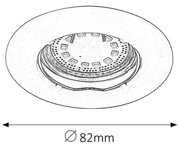 Rabalux 1163 - SADA 3xLED Podhľadové svietidlo LITE 3xGU10/3W/230V