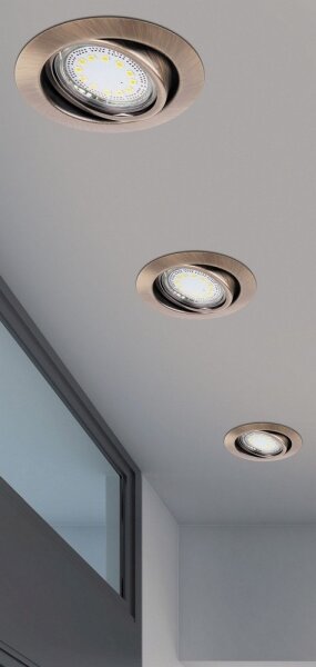 Rabalux 1051 - SADA 3xLED Podhľadové svietidlo LITE 3xGU10-LED/3W/230V