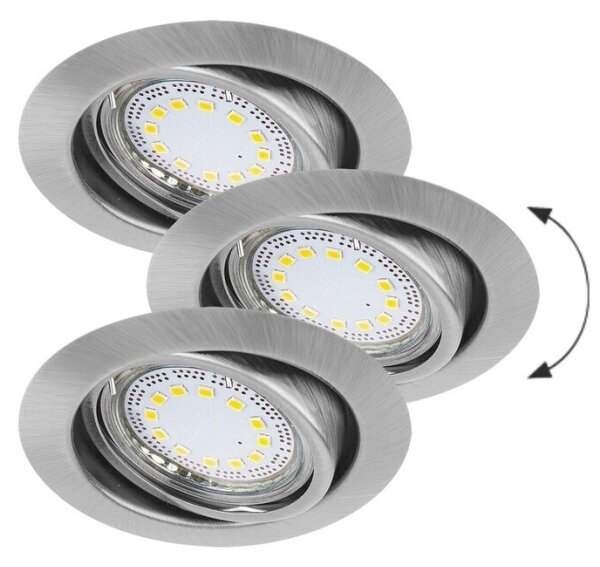 Rabalux 1166 - SADA 3xLED zapustené svietidlo LITE 3xGU10/3W/230V