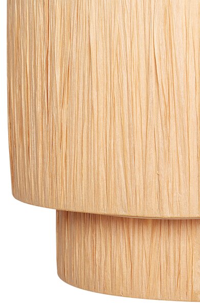 Závesná lampa prírodná z palmových listov rafia svietidlo do interiéru v boho štýle