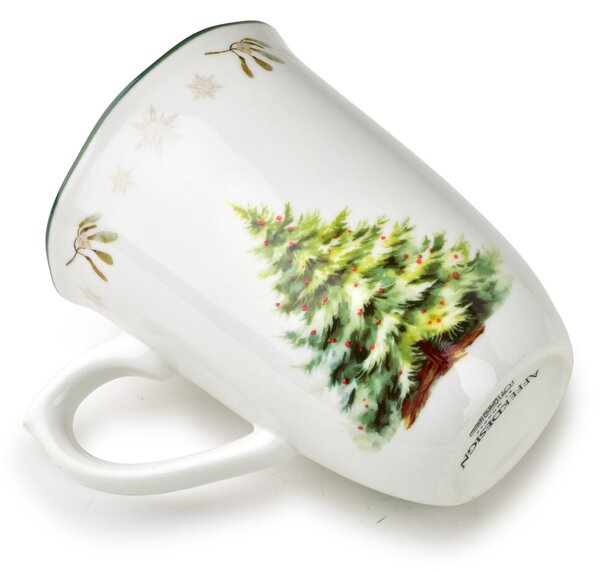 Affekdesign Vianočný hrnček Santa Lila 220 ml bielo-zelený