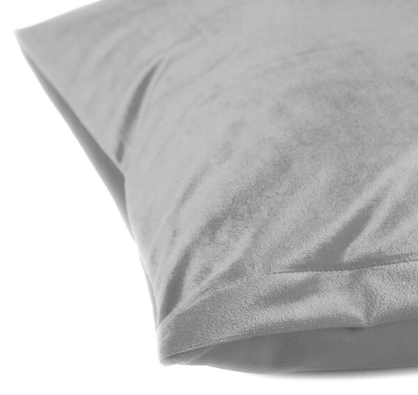 Biante Zamatová obliečka na vankúš Velvet Prémium SVP-027 Svetlo sivá 30 x 50 cm